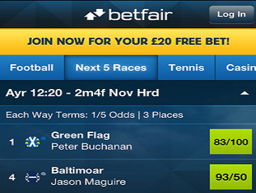 Get Betfair on your mobile